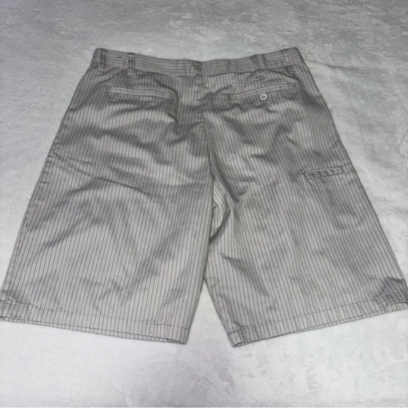 Pair of Men’s Size 36 IZOD Saltwater Khaki and Burnside Pinstriped Shorts - Picture 7 of 10